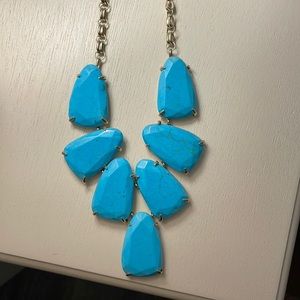 Kendra Scott turquoise Harlow statement necklace